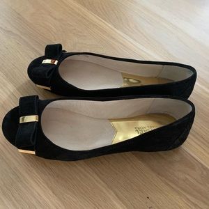 Michael Michael Kors Black Velvet ballet flats